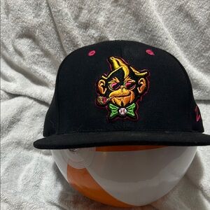 Zephyr Savannah Bananas Party Animals Black and Pink Cap- XL